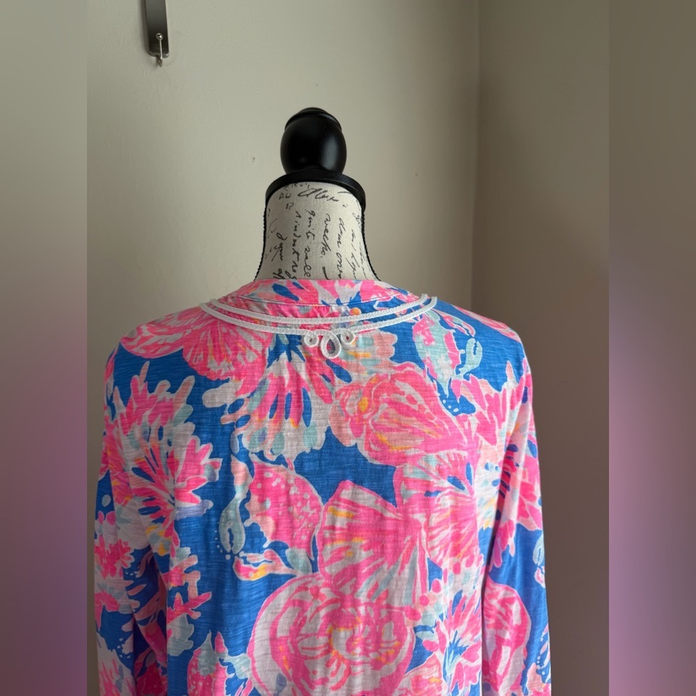 Lilly Pulitzer Vibrant Pink and Blue Tunic - Picture 5 of 10